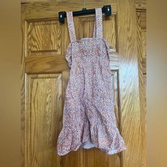 Zara - Floral Smocked Mini Dress - Picture 3 of 4